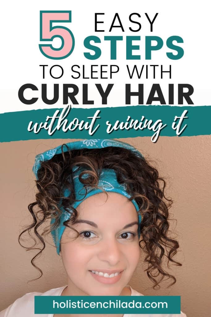 Five easy steps to sleep with curly hair